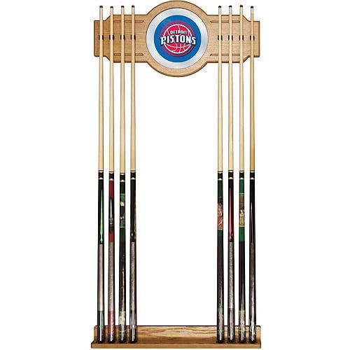  Trademark Games Detroit Pistons NBA Billiard Cue Rack with Mirror