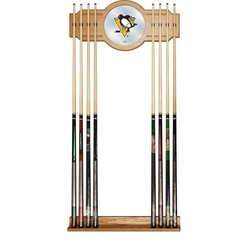  Trademark Games NHL Cue Rack with Mirror, Pittsburgh Penguins