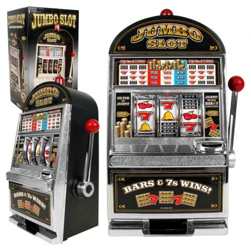  Trademark Global Jumbo Slot Machine Bank Replication