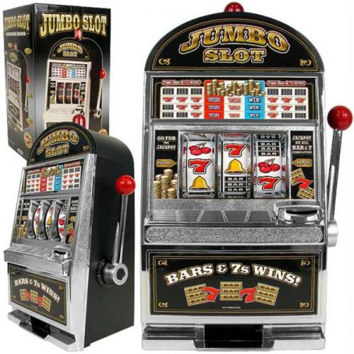  Trademark Global Jumbo Slot Machine Bank Replication