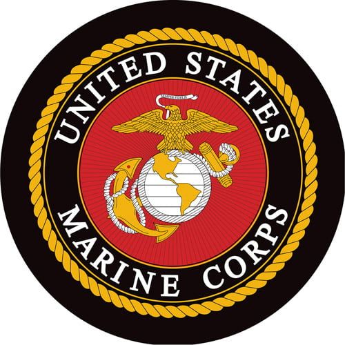  Trademark Global United States Marine Corps Billiard Cue Rack with Mirror