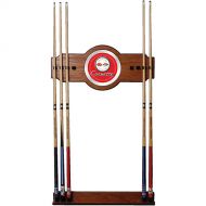 Trademark Global Corvette C1 2-Piece Wood and Mirror Wall Cue Rack - Red