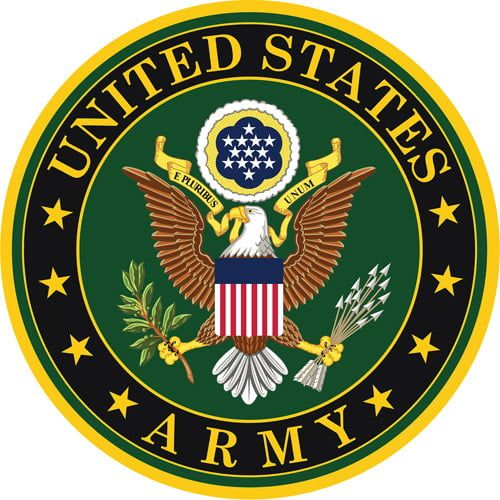  Trademark Global U.S. Army Symbol Billiard Cue Rack with Mirror