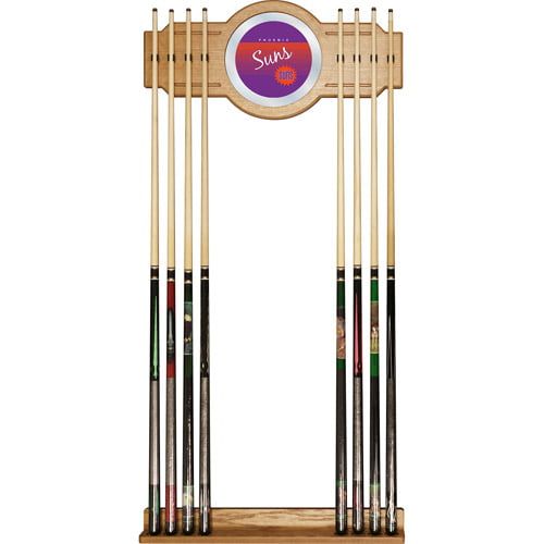  Trademark Global Phoenix Suns Hardwood Classics NBA Cue Rack with Mirror