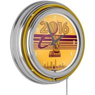 Trademark Global Cleveland Cavaliers 2016 NBA Champions Chrome Double Rung Neon Clock