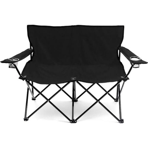  Trademark Innovations Loveseat Style Double Camp Chair, 40