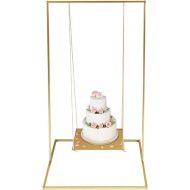 Trademark Innovations STND Swing Cake Stand, Extra Large, Gold