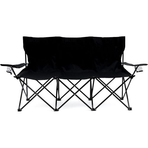  Trademark Innovations Triple Style Tri Camp Chair with Steel Frame