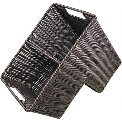  Trademark Innovations 14 Plastic Wicker Storage Stair Basket with Handles