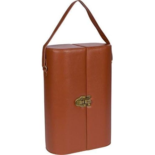  14.5 Leatherette Wine Case & Carrier for One Bottle With Accessories by Trademark Innovations