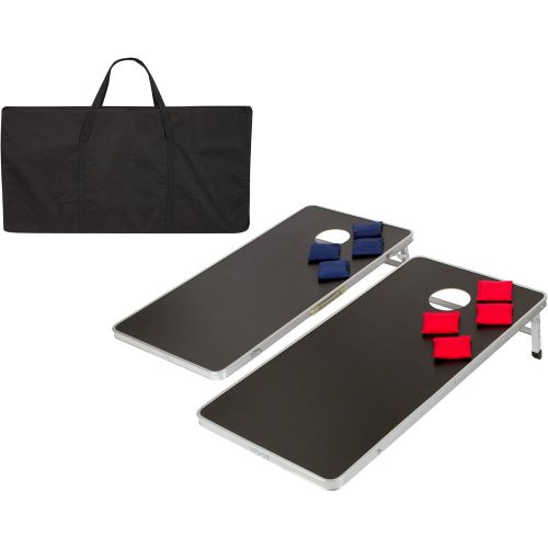  Trademark Innovations Tailgate360 Bean Bag Toss with Case Game Set, 4-Feet