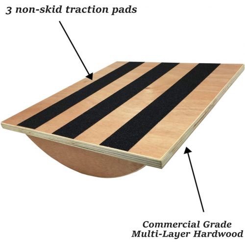  Trademark Innovations Balance Board 15 Stretching & Balancing Exercise Board