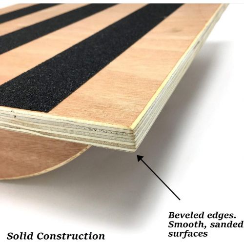  Trademark Innovations Balance Board 15 Stretching & Balancing Exercise Board