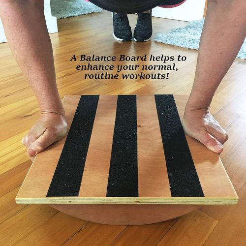  Trademark Innovations Balance Board 15 Stretching & Balancing Exercise Board