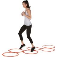 20 Hexagonal Speed & Agility Training Rings - Set of 6 with Carry Bag by Trademark Innovations