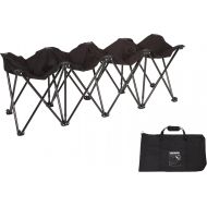 Trademark Innovations 4-Person Seater Folding Sports Sideline Bench