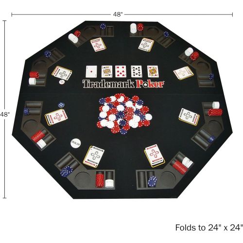  Trademark Poker Texas Traveller Table Top & Chip Travel Set