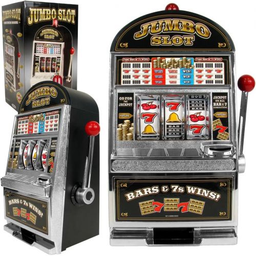  Trademark Poker Jumbo Slot Machine Bank - Replication