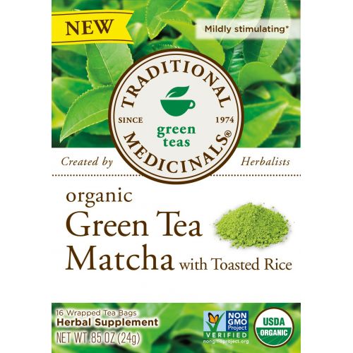  Traditional Medicinals Organic Green Tea Matcha, 16 CT