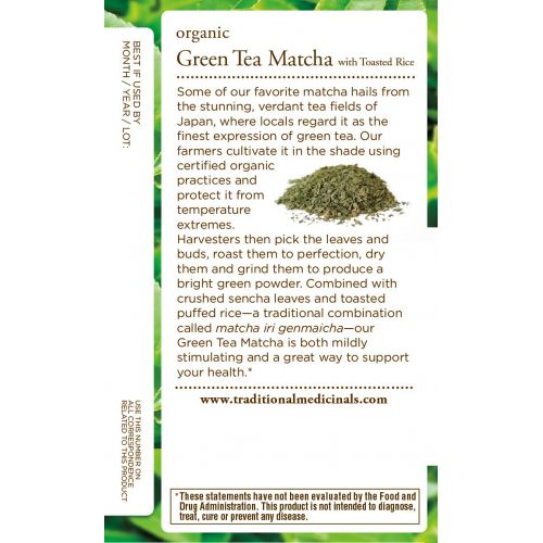  Traditional Medicinals Organic Green Tea Matcha, 16 CT