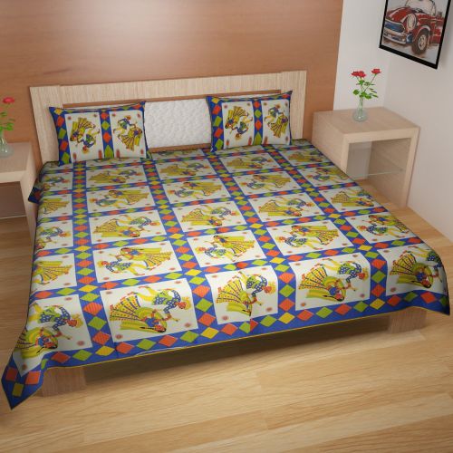  Traditional mafia traditional mafia RSES747106 Cotton Bed-Sheet Set, Multicolor, 90 x 108