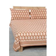Traditional mafia traditional mafia Luxury Collection-Printed Double Bed Sheet Set with 2 Pillow Covers, King, Size, Mud Brown