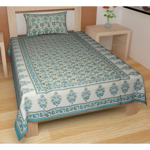  Traditional mafia traditional mafia RSES145038 Cotton Single Bed-Sheet Set, Multicolor, 90 x 60
