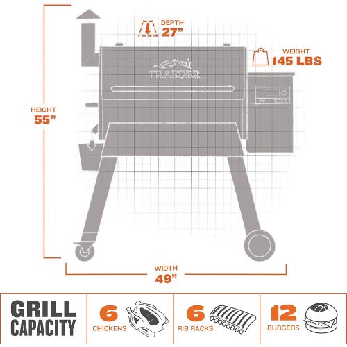  Traeger Grills Pro Series 780 Wood Pellet Grill and Smoker with Alexa and WiFIRE Smart Home Technology, Bronze