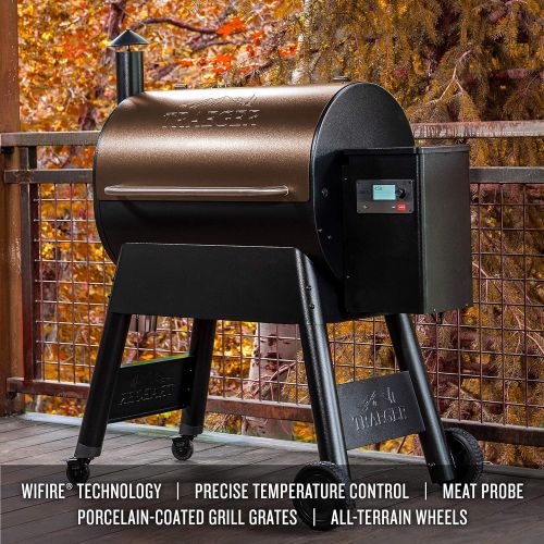  Traeger Grills Pro Series 780 Wood Pellet Grill and Smoker with Alexa and WiFIRE Smart Home Technology, Bronze