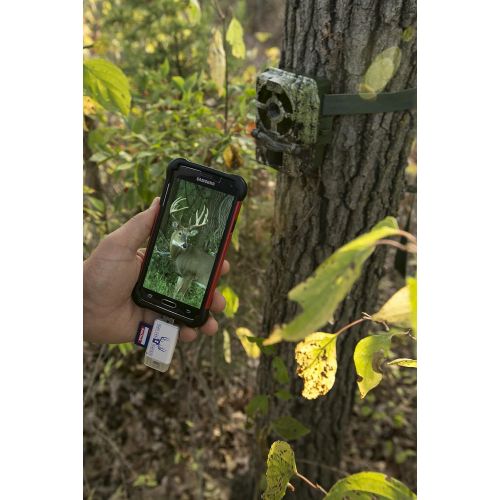  [아마존베스트]Trail Cam Tracker SD Card Reader for iPhone & Android  Best & Fastest Game Camera Viewer  Deer Hunting Smartphone Memory Card Player - Free Case- Hunt Big Bucks (iPhone (All-in-o