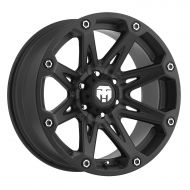 Trail Master Trailmaster TM210-7973SB Alloy Wheel; Size 17X9; Bolt Pattern: 5X5; Max Load 2200 lbs.; Back Space 4.75 in.; Offset Negative 6mm; Finish: Satin Black;