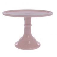 Trail Town Finds 12 Grand Bakers Cake Stand Pink Milk Glass Bakery Diner