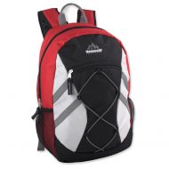 Trail maker Trailmaker Full Size 17 Inch Bungee Backpack With Mesh Side Pockets (Black)