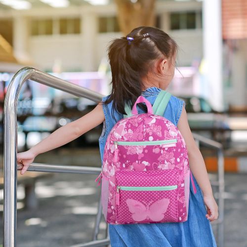  Trail maker Girls Backpack With Plush Applique And Multiple Pockets (Plush Butterfly)