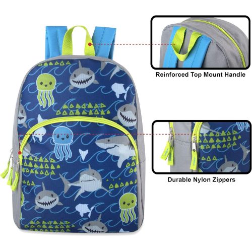  Trail maker Kids Character Backpacks for Boys & Girls (15”) with Adjustable, Padded Back Straps