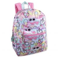 Trail maker Trailmaker Girls All Over Printed Backpack 17 Inch With Padded Straps (Unicorns)