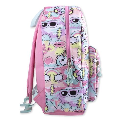  Trail maker Trailmaker Girls All Over Printed Backpack 17 Inch With Padded Straps (Unicorns)