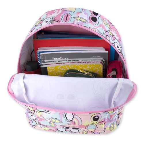  Trail maker Trailmaker Girls All Over Printed Backpack 17 Inch With Padded Straps (Unicorns)