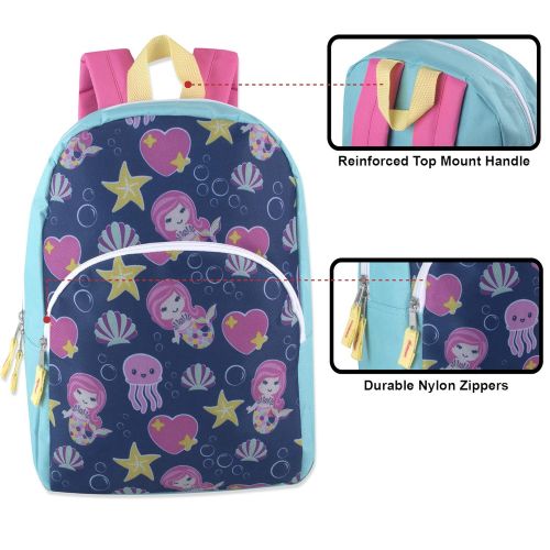  Trail maker Kids Character Backpacks for Boys & Girls (15”) with Adjustable, Padded Back Straps