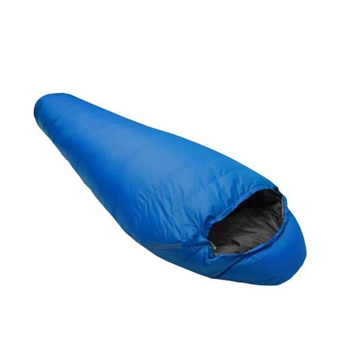  TrailHead Info Compression Sack Adult Duck Down Ultralight Mummy Sleeping Bag Perfect for Camping, Hiking, and Backpacking, 41F/5C 3-4 Season Warm and Comfortal,with 300G Filling,83x32 (Blue