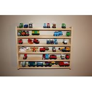 Train Rack Ultimate - Thomas Train Wooden Storage Display Wall Rack Shelf Play Table Accessory Case for Brio Chuggington Melissa and Doug