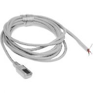 Tram TR50 Omni Lavalier Microphone with Unterminated Pigtail Leads (4.5' Cable, White)