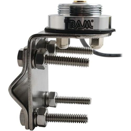  Tram 1 - NMO Mirror Mount Kit with 17ft Coaxial Cable, Stainless steel mirror mount & bolts, Chrome-plated brass NMO , 1249
