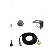 Tram Amateur Dual-Band Marine NMO 18.5 inch Antenna VHF 140-170 & UHF 430-470 MHz for Mobile Radios 2 Meter 70 Centimeters w/PL-259 UHF Mount 1181 1250