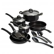 Tramontina 13 Piece EveryDay Nonstick Cookware Set, Black