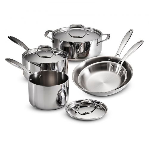  Tramontina Gourmet Tri-Ply Clad 8 Piece Cookware Set