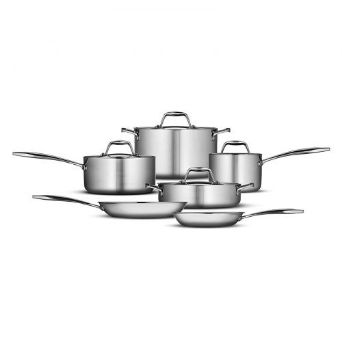  Tramontina Gourmet Tri-Ply Clad 10 Piece Cookware Set