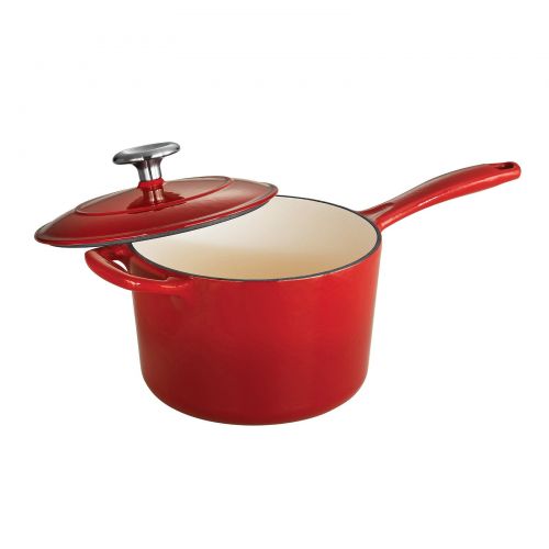  Tramontina Gourmet Enameled Cast Iron 2.5 qt. Covered Sauce Pan - Gradated Red