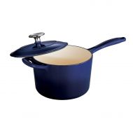 Tramontina Gourmet Enameled Cast Iron 2.5 qt. Covered Sauce Pan - Gradated Cobalt