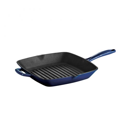  Tramontina Gourmet Enameled Cast Iron 11-inch Grill Pan - Gradated Cobalt